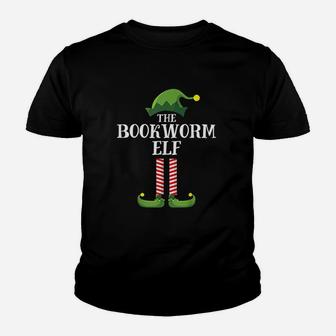 Bookworm Elf Matching Family Group Christmas Party Kid T-Shirt | Seseable CA