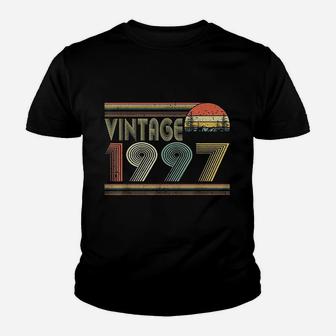 Born In 1997 Retro Vintage 25th Birthday Gifts 25 Years Old Kid T-Shirt - Seseable