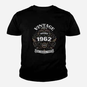 Born In November 1962 Original Parts Vintage Birthday Kid T-Shirt - Seseable