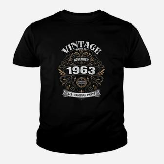 Born In November 1963 Original Parts Vintage Birthday Kid T-Shirt - Seseable