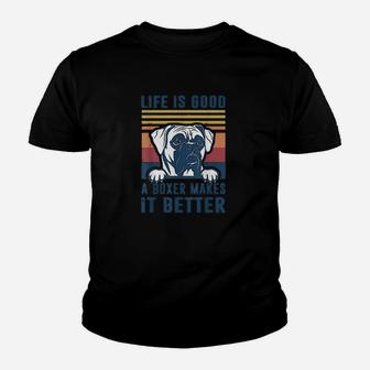 Boxer Dog Gifts Boxer Dog Dad Mom Kid T-Shirt - Seseable