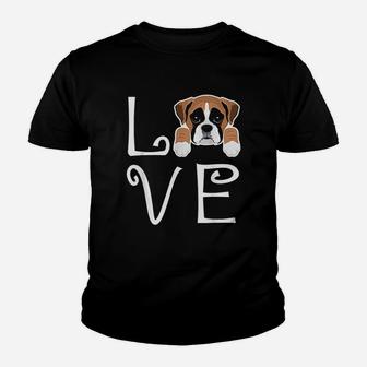 Boxer Love Dog Owner Boxer Puppy Kid T-Shirt - Seseable