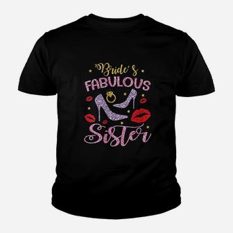 Brides Fabulous Sister Happy Wedding Married Day Of Sister Kid T-Shirt - Seseable