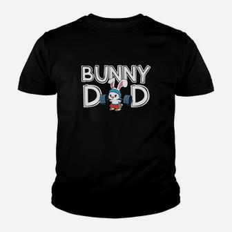 Bunny Dad Hare Daddy Fathers Day Bunny Kid T-Shirt - Seseable