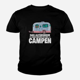 Camper Camping Wohnwagen Rente Kinder T-Shirt - Seseable