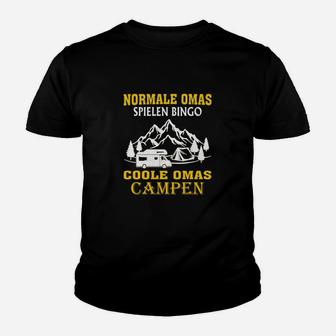 Camping Coole Omas Campen Kinder T-Shirt - Seseable