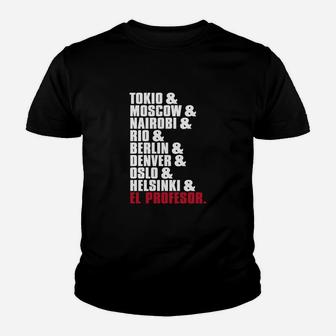 Casa De Papel Haus Des Geldes Bella Ciao Kinder T-Shirt - Seseable