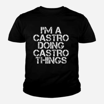 Castro Funny Surname Family Tree Birthday Reunion Gift Idea Kid T-Shirt - Seseable