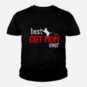 Cat Mom Best Cat Mom Ever Kid T-Shirt - Seseable