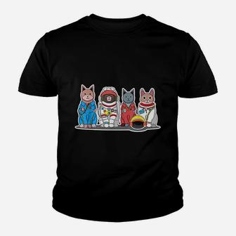 Cat Space Center Kawaii Cat Lover Kid T-Shirt - Seseable