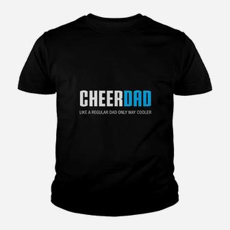 Cheer Dad Funny Cute Fathers Day Gift Cheerleading Kid T-Shirt - Seseable