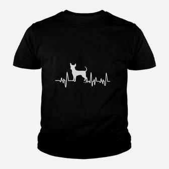 Chihuahua Gifts Dog Lover Heartbeat Chihuahua Kid T-Shirt - Seseable