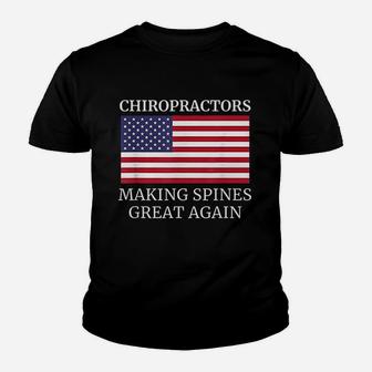 Chiropractic Making Spines Great Again Chiropractor Kid T-Shirt - Seseable