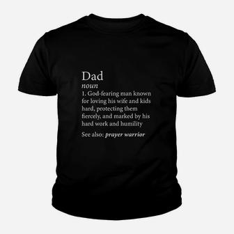 Christian Dad Definition Fathers Day Kid T-Shirt - Seseable