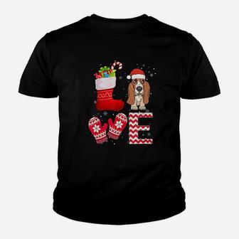Christmas Basset Hound Lover Gifts Basset Hound Kid T-Shirt - Seseable