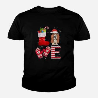 Christmas Basset Hound Lover Gifts Basset Hound Kid T-Shirt - Seseable