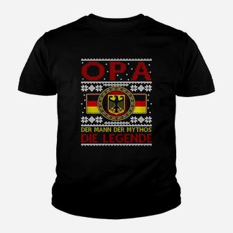 Christmas German Flag Tshirt Opa Die Legende Tl8 Black Kid T-Shirt - Seseable
