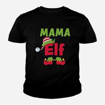 Christmas Mama Elf Christmas Gifts For Mom Kid T-Shirt - Seseable