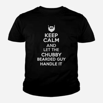 Chubby Bearded Guy Handle It Kid T-Shirt - Seseable