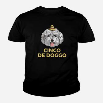 Cinco De Doggo Maltipoo Dog Cinco De Mayo Mexican Kid T-Shirt - Seseable