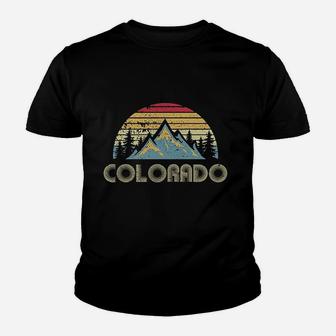 Colorado Retro Vintage Mountains Kid T-Shirt - Seseable