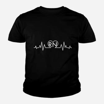 Cool Heartbeat Registered Nurse Rn Nursing Gift Kid T-Shirt - Seseable