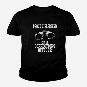 Corrections Officer Girlfriend Proud Girlfriend Gift Kid T-Shirt - Seseable