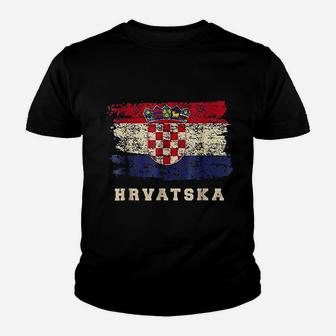 Croatia Soccer Football Croatian Jersey Hrvatska Kid T-Shirt - Seseable