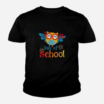 Cute 100th Day Of School Owl Lover 100 Days Teacher Gift Kid T-Shirt - Seseable
