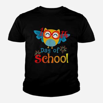 Cute 100th Day Of School Owl Lover 100 Days Teacher Kid T-Shirt - Seseable