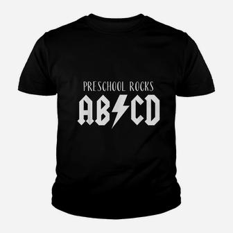 Cute Funny Gift For Teachers Abcd Rock Preschool Rocks Kid T-Shirt - Seseable