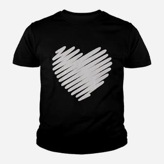 Cute Love Heart Graphic Women Funny Valentines Day Kid T-Shirt | Seseable CA