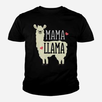 Cute Mama Llama Family Zoo Trip Mothers Day Gift Kid T-Shirt - Seseable