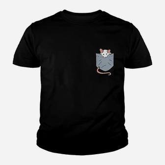 Cute Mouse In Pocket Chinese New Year 2020 Rat Lovers Kid T-Shirt - Seseable