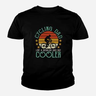Cycling Dad Cooler Vintage Kid T-Shirt - Seseable