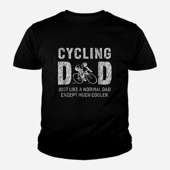 Cycling Dad Gifts For Father Kid T-Shirt - Seseable