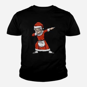 Dabbing Santa Claus Christmas Themed Gift Dabbing Lovers Kid T-Shirt - Seseable