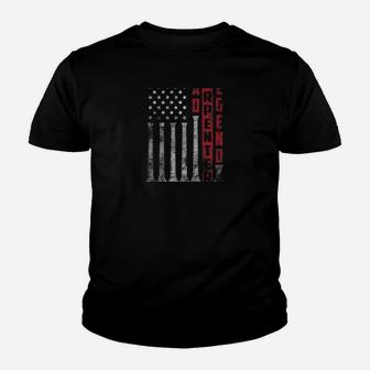 Dad Carpenter Legend Distressed Flag Shirt Fathers Day Gift Kid T-Shirt - Seseable