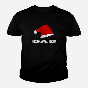 Dad Christmas Santa Hat Family Matching Pajama Papa Kid T-Shirt - Seseable