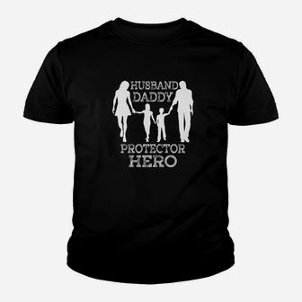 Dad Life Husband Daddy Protector Hero S Men Gifts Kid T-Shirt - Seseable
