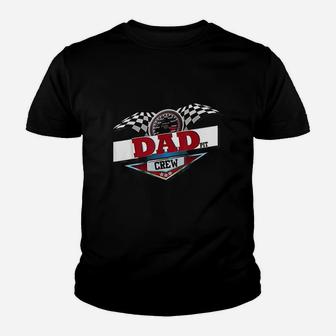 Dad Pit Crew For Car Racing Party Matching Costume Kid T-Shirt - Seseable