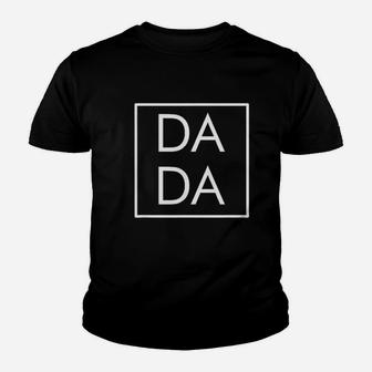 Dada Modern Boxed Square Dad Kid T-Shirt - Seseable