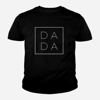 Dada Square Gift For Dad Papa Sleeve Kid T-Shirt - Seseable