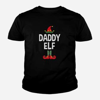 Daddy Elf Family Matching Christmas Pajamas Kid T-Shirt - Seseable