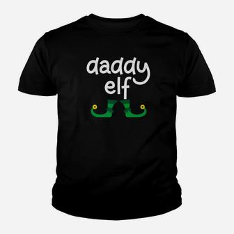 Daddy Elf Funny Christmas Gift For Dad Elf Costume Kid T-Shirt - Seseable