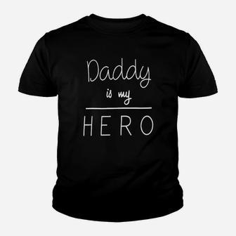 Daddy My Hero Little Girl, best christmas gifts for dad Kid T-Shirt - Seseable