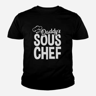 Daddys Sous Chef Assistant Cook Baby Bodysuit Kid T-Shirt - Seseable