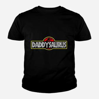 Daddysaurus Daddysaurus Rex Fathers Day Kid T-Shirt - Seseable