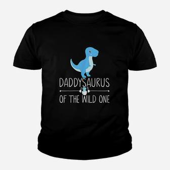 Daddysaurus Rex Daddy Dinosaur With Babysaurus Egg Cute Dads Kid T-Shirt - Seseable