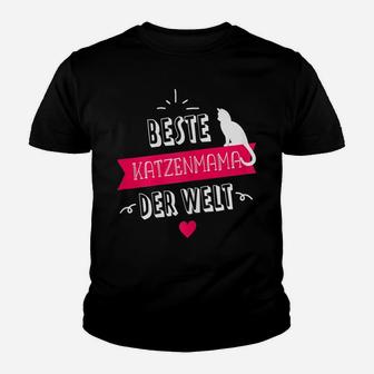 Damen Katzen Mama I Beste Katzenmama Der Kinder T-Shirt - Seseable